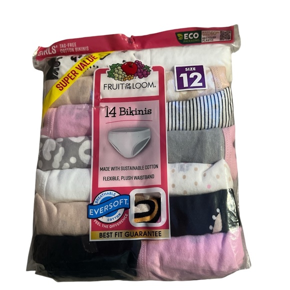 Fruit of the Loom. 14 Bikinis. Size 12 (NWT) - Picture 1 of 1